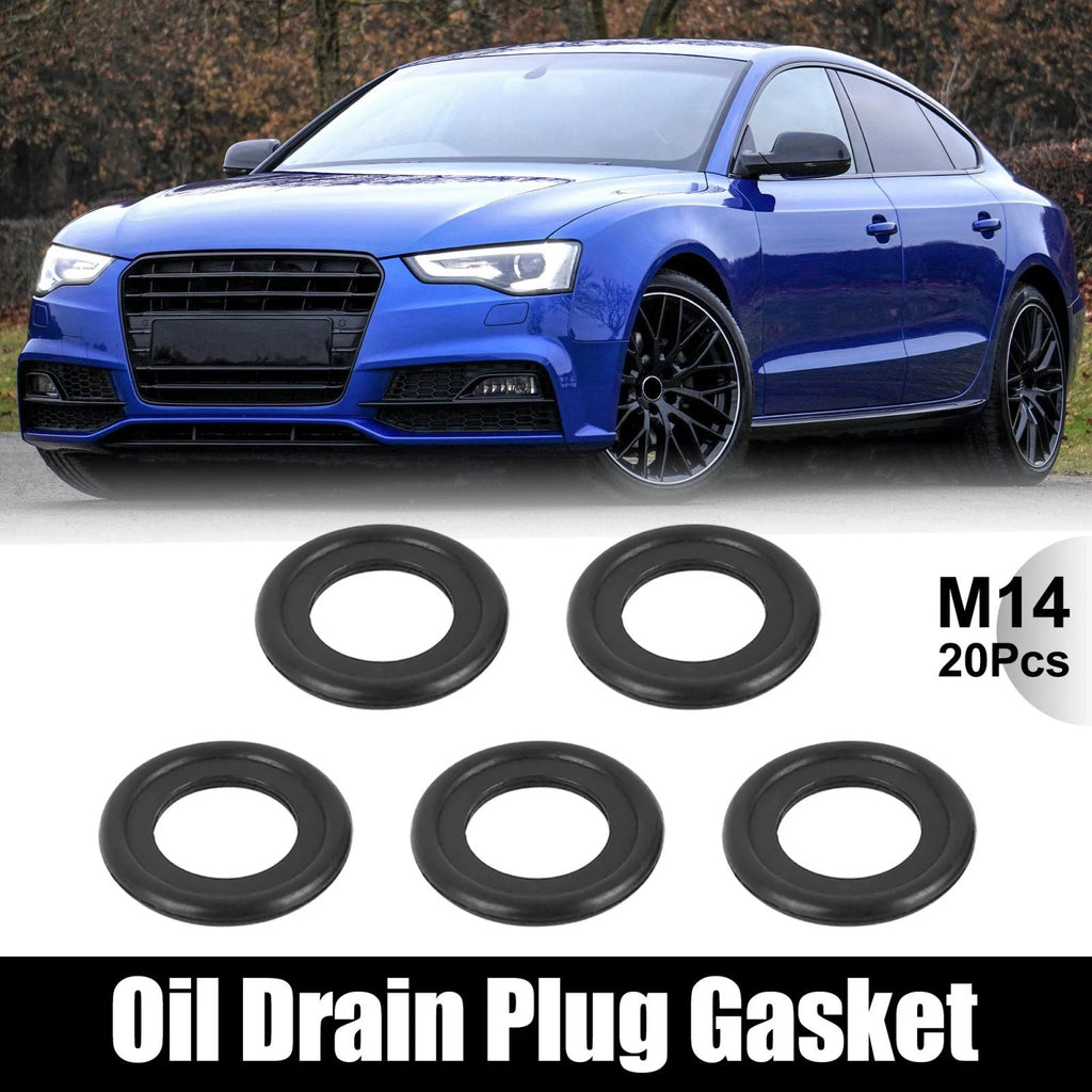 20pcs M14 Rubber Oil Drain Plug Crush Gasket Washer for Chevrolet Buick 