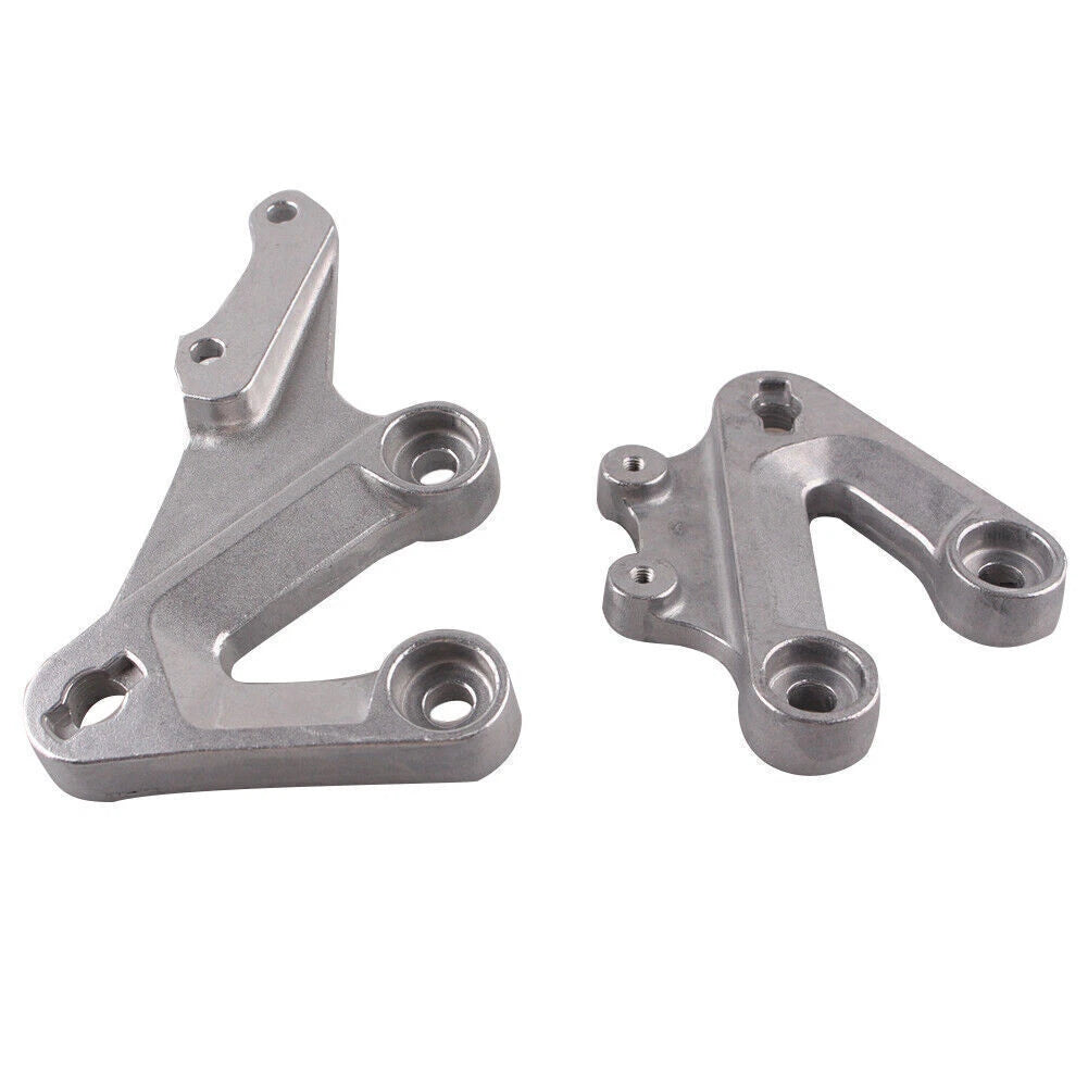 Set of 2 Driver Front Footpeg Rest Pedal Brackets for Suzuki GSXR1000 (2003–2004)
