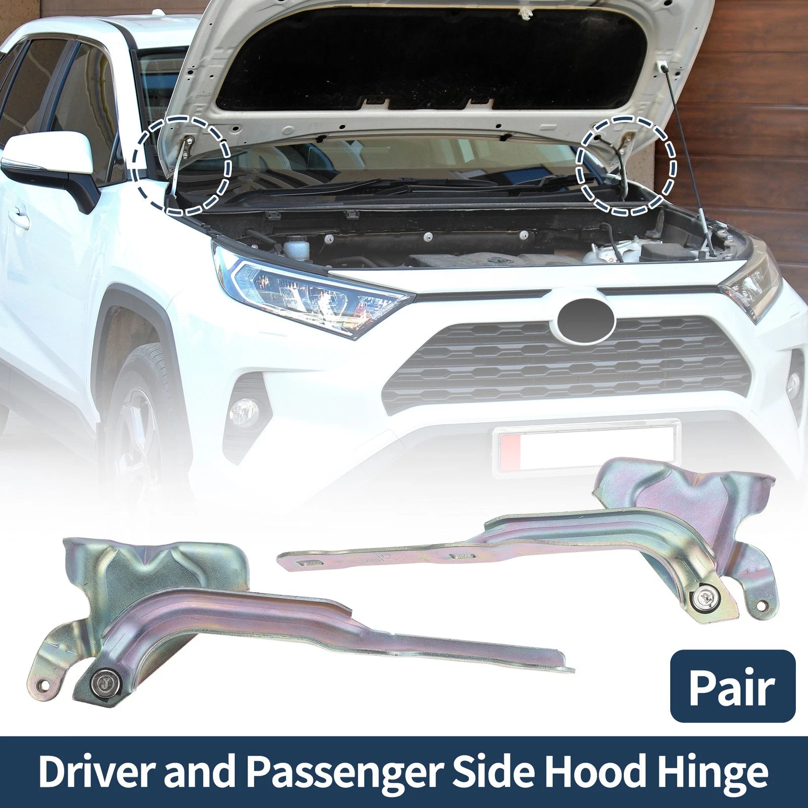 Hood Hinges for Chevrolet Trax (2015–2021) No. 95421580, 1 Pair