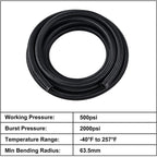 8AN Fuel Line Kit for CPE 10FT Black (2010-2024)
