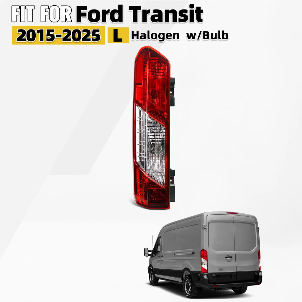 Tail Light Assembly for Ford Transit (2015–2025) Rear Left Driver Side W/ Bulb