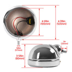 Set of 2 LED Fog Lights for Harley (Chrome)