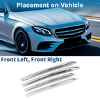 Set of 4 Headlight Trim Bezels for Mercedes-Benz E-Class E200 