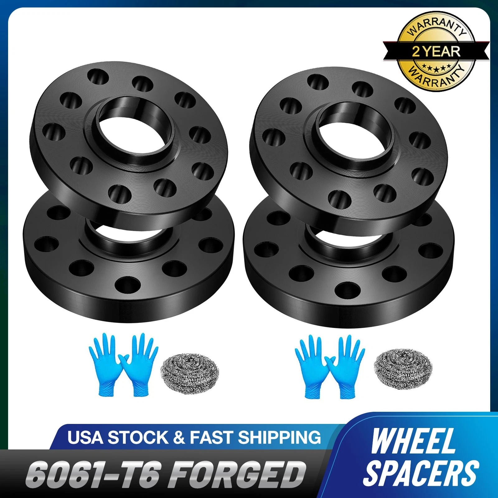 Set of 4 Hubcentric Wheel Spacers for VW EOS, Beetle, Audi A4, A6, A8 (2000–2023)