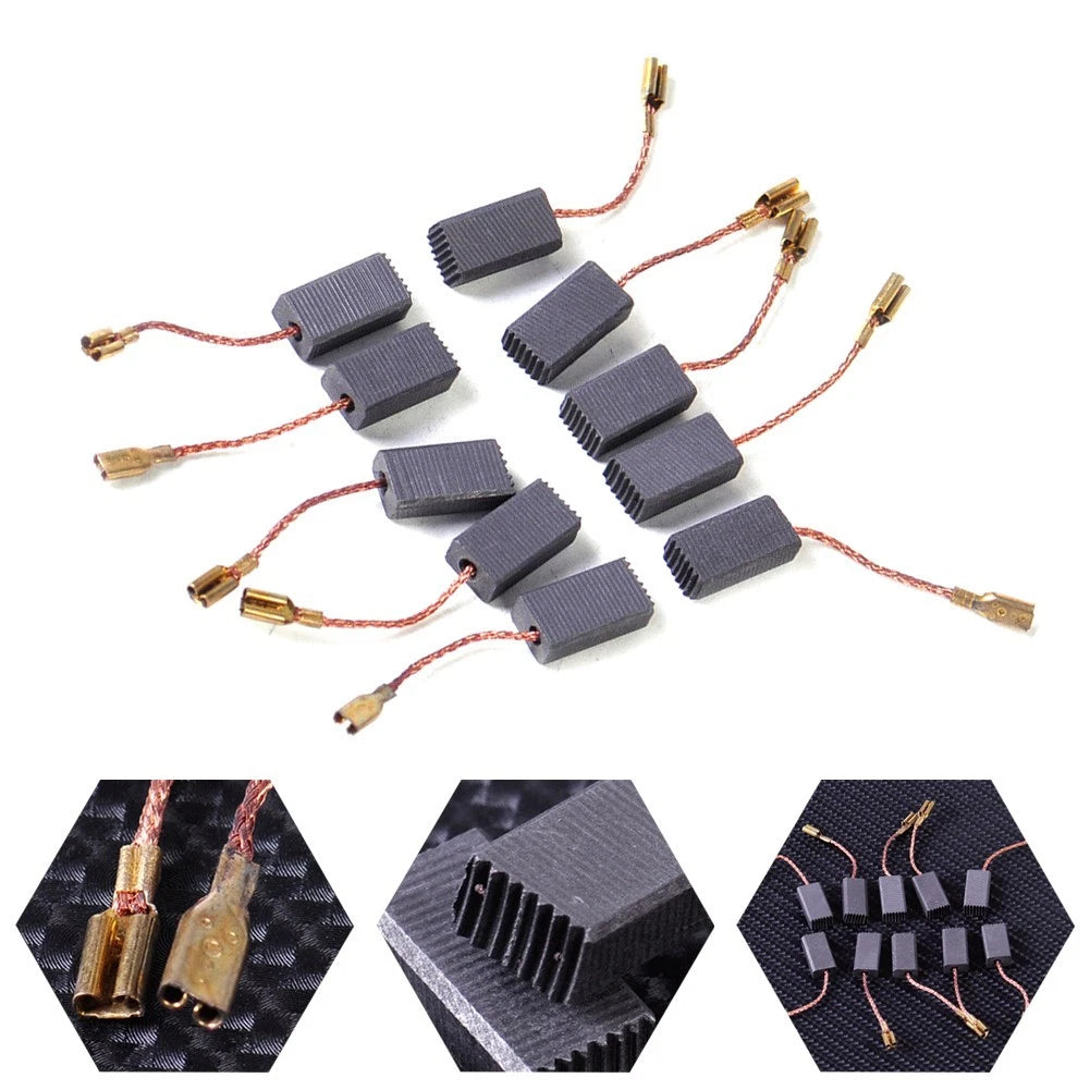 Set of 2 Carbon Brushes for Vacuum Cleaners (Wear-resistant)