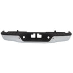 Chrome Rear Step Bumper Assembly with Sensor Holes for Toyota Tundra (2007-2013)