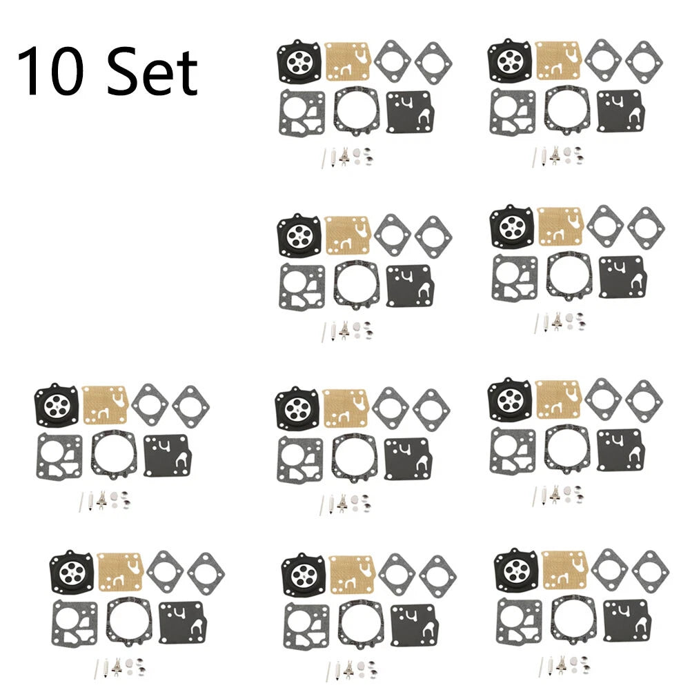Set of 10 Carburetor Rebuild Kits for Tillotson Homelite X-12 (RK-23HS, RK-17HS)