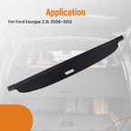 Parcel Shelf Load Boot Cover for Ford Escape 2.3 (2008–2012)