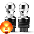 Pair of 3157 Red LED Rear Turn Signal Bulbs for Make Model