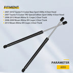 2Pcs Front Hood Lift Supports for Toyota FJ Cruiser (2007–2010)