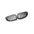 Carbon Pattern Dual Line Front Grille for BMW 5 Series E60 E61 (2004–2009)