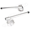 35mm Clip On Handlebar Fork Tubes for Universal Motorcycle - Silver