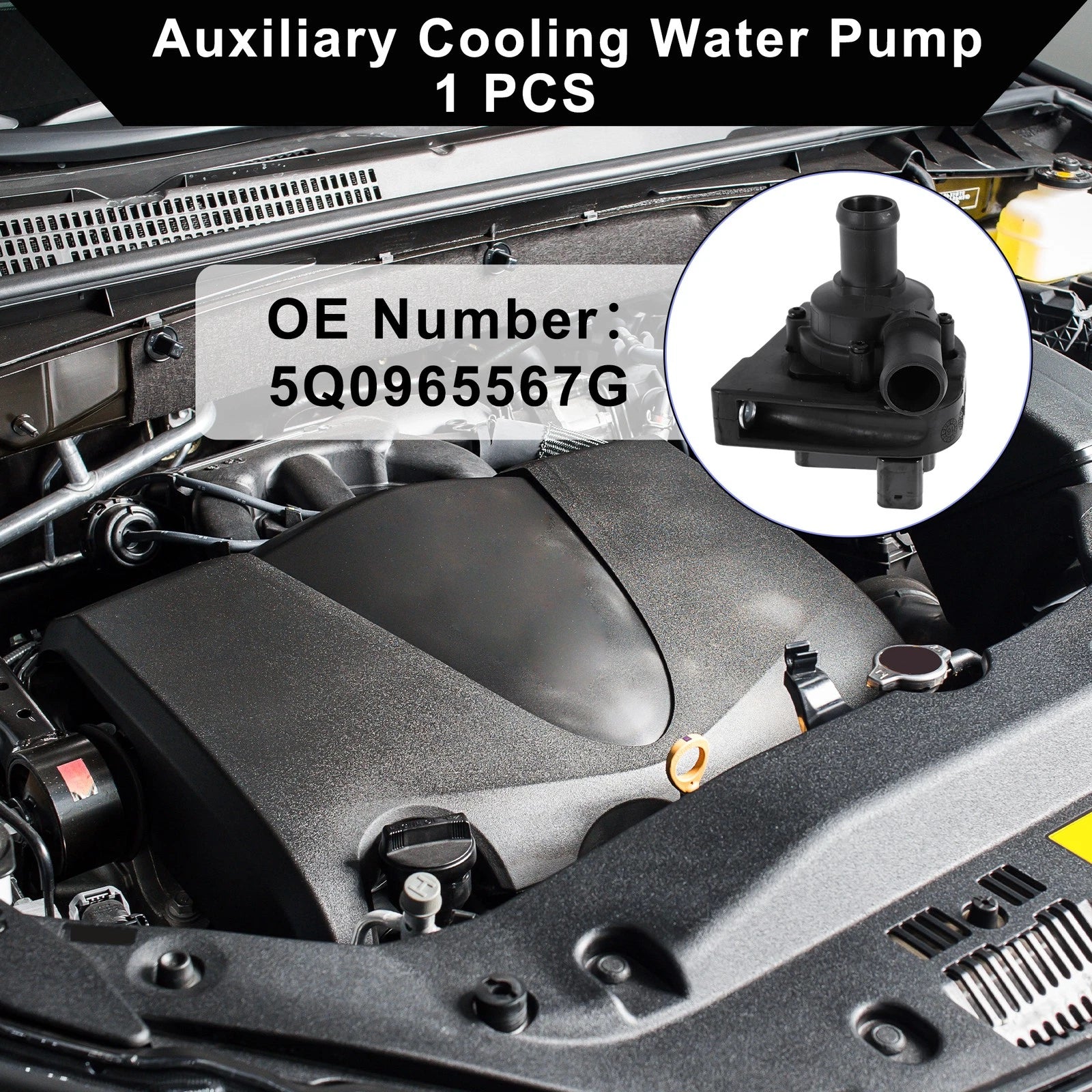 Auxiliary Cooling Water Pump for Audi A3 (2013–2025) No. 5Q0965567G 1 Pc