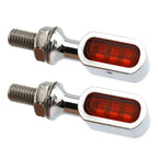 Mini LED Rear Turn Signal Light Orange Lens for Harley