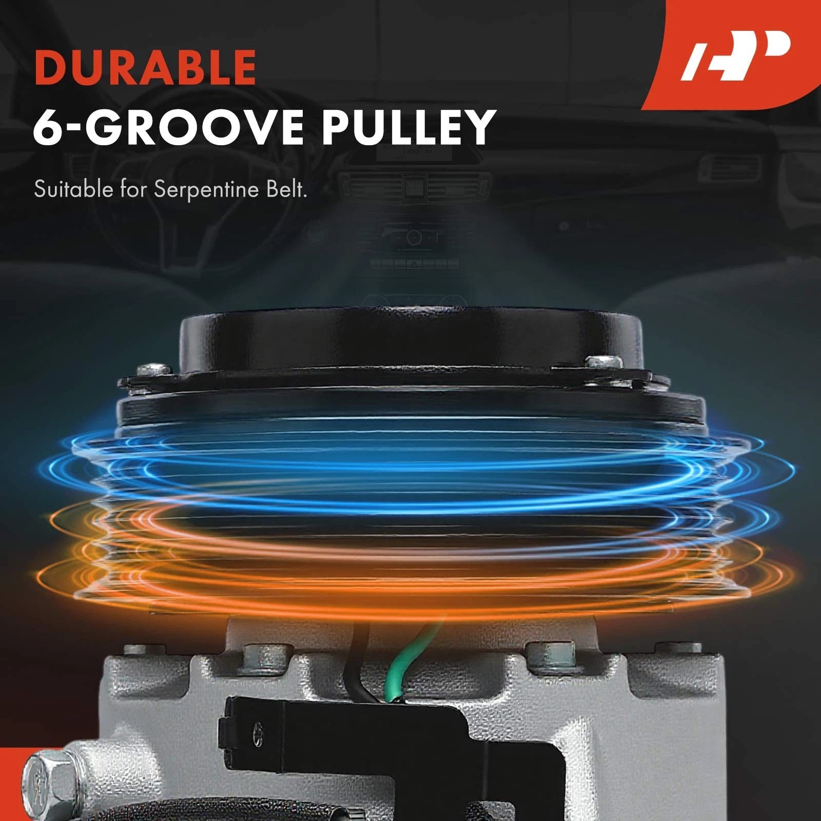 A/C Compressor with 6-Groove Pulley for Kia K5 (2021–2024)