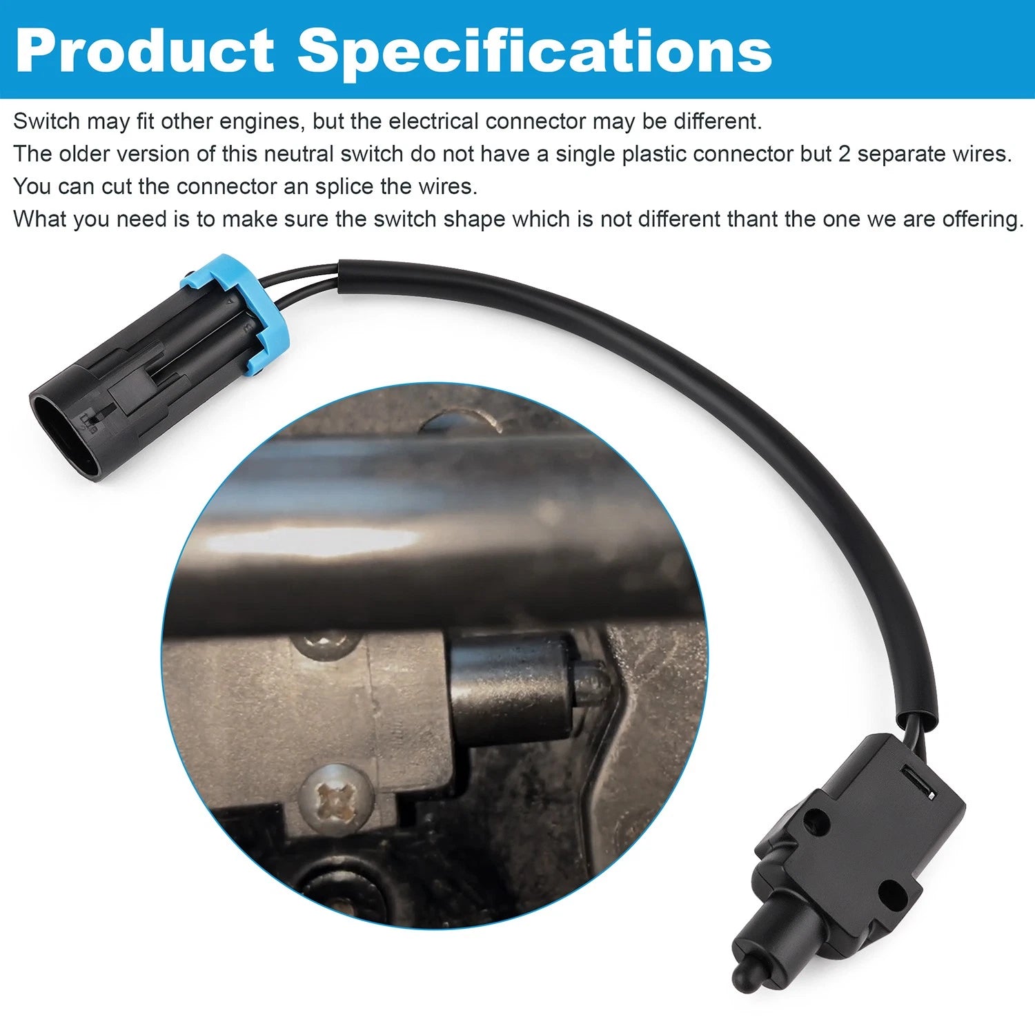 Neutral Switch for Mercury Outboard (8M0052939, 814281A, 889514A)