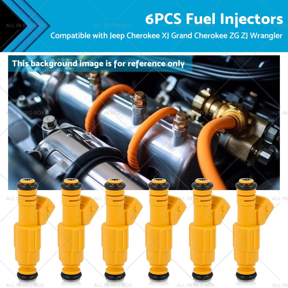 6PCS Fuel Injector for Jeep Cherokee Grand Cherokee Wrangler 0280155710