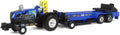 1/64 New Holland Midnight Blue Pulling Tractor with Sled - 37940