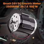500W 24V DC Electric Motor for Scooter Go-Kart Minibike DIY (MY ZY 1020, 2010–2019)