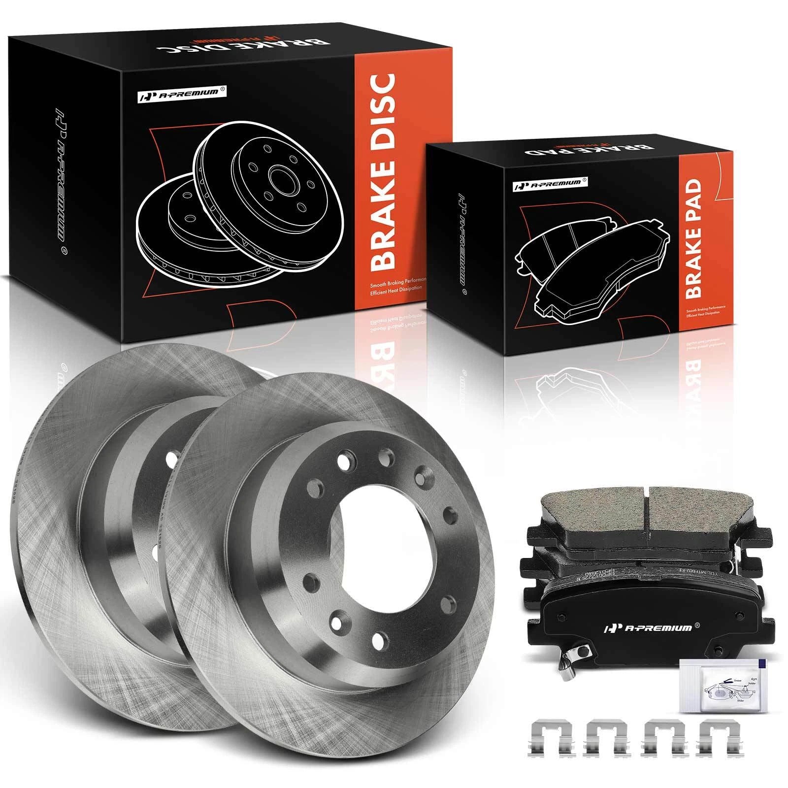 Rear Disc Brake Rotors & Ceramic Pads for Hyundai Entourage Kia Sedona (2007–2010)