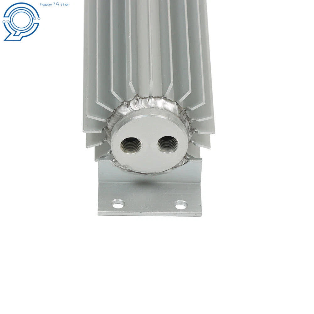 15" Dual Pass Aluminum Finned Transmission Oil Cooler Universal