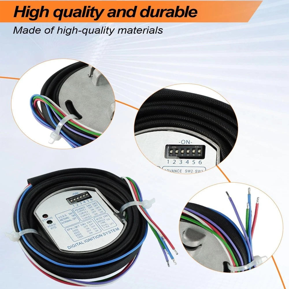 Programmable Single Fire Electronic Ignition Module for Harley Dyna