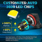 6000K White LED Fog Light Bulbs for Dodge Challenger 2015-2020 and Dart 2013-2016