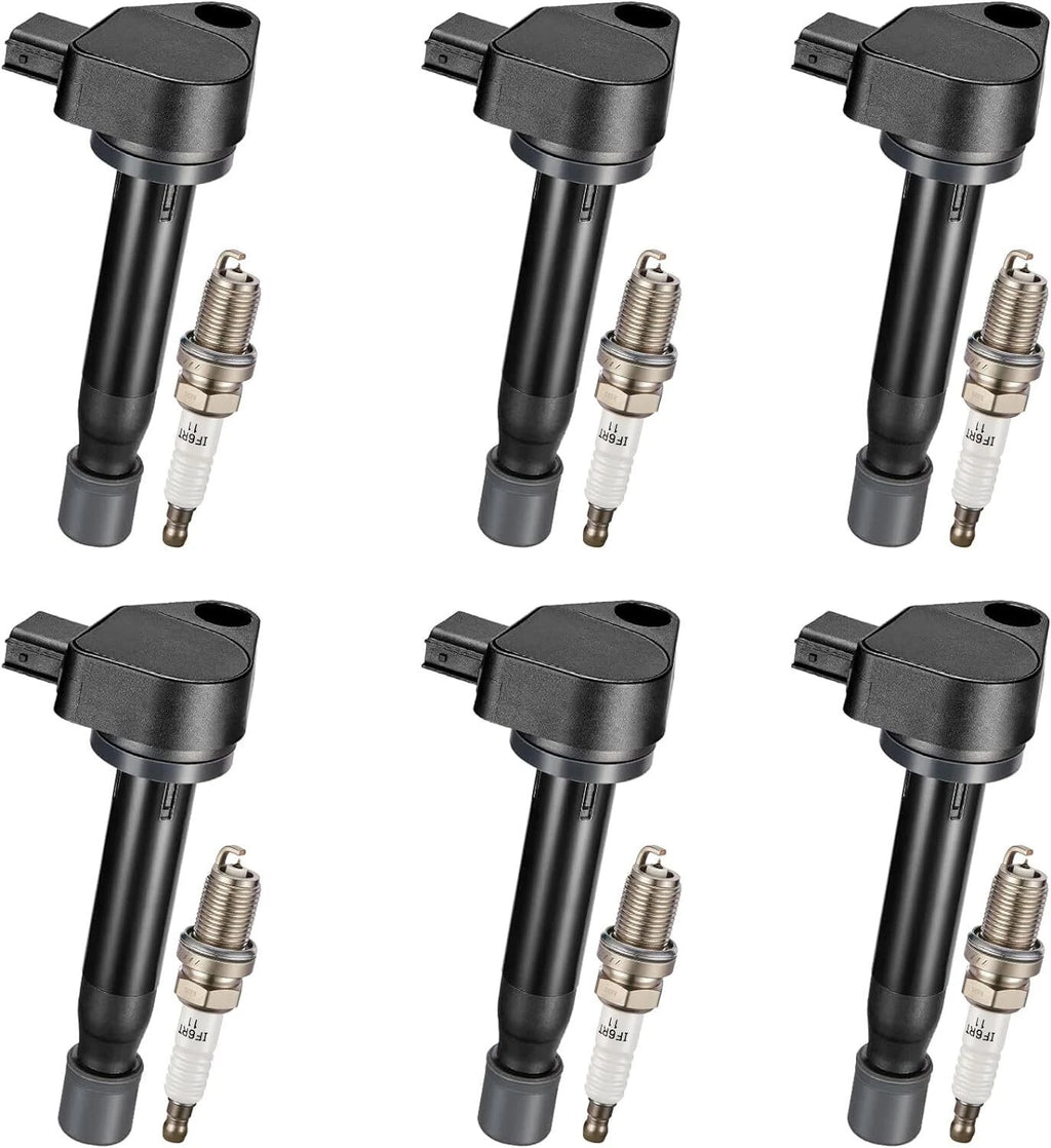 6X Ignition Coil & 6 Iridium Spark Plug for Honda Pilot (2003–2008) UF242