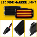 2X Smoke Amber LED Bumper Signal Light for Jeep Wrangler TJ (1997–2006)
