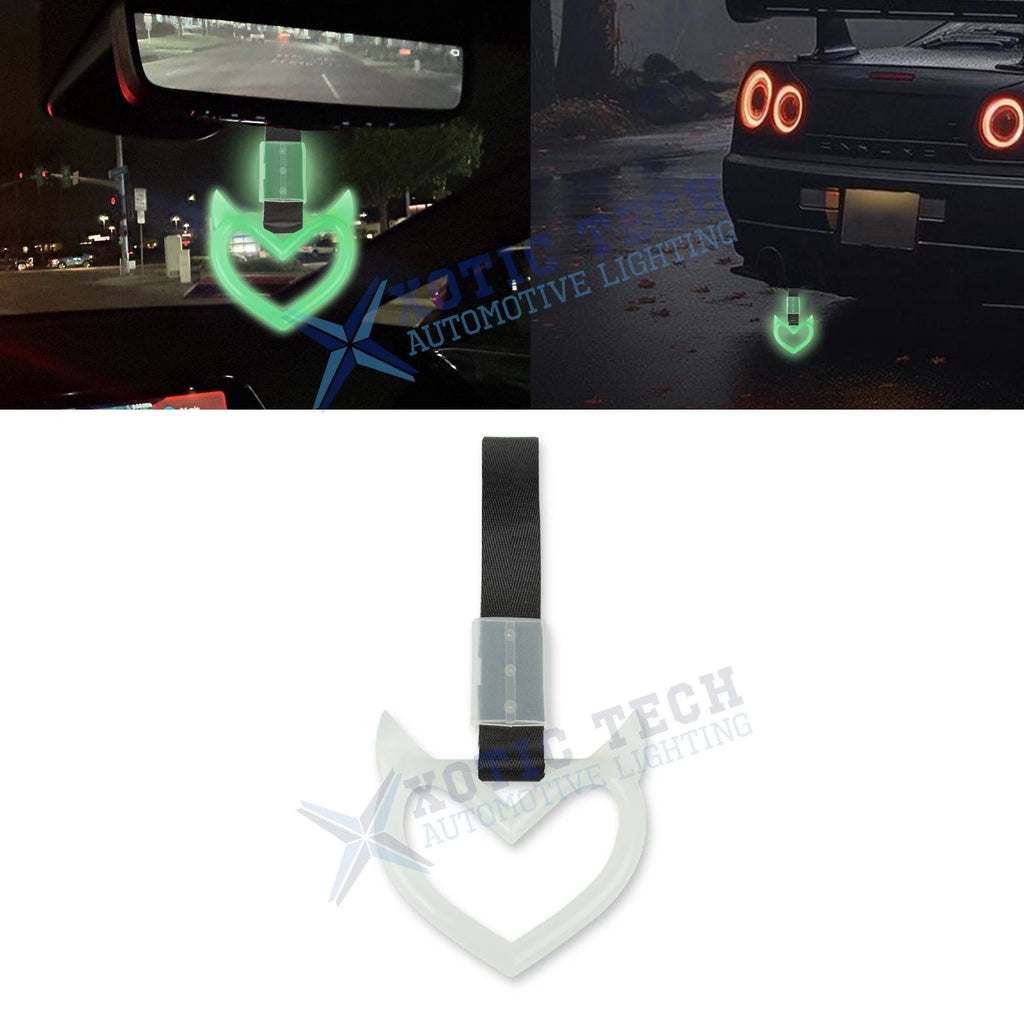 Devil Heart Shaped Japanese Car Warning Ring for Luminous Tsurikawa (—–—)