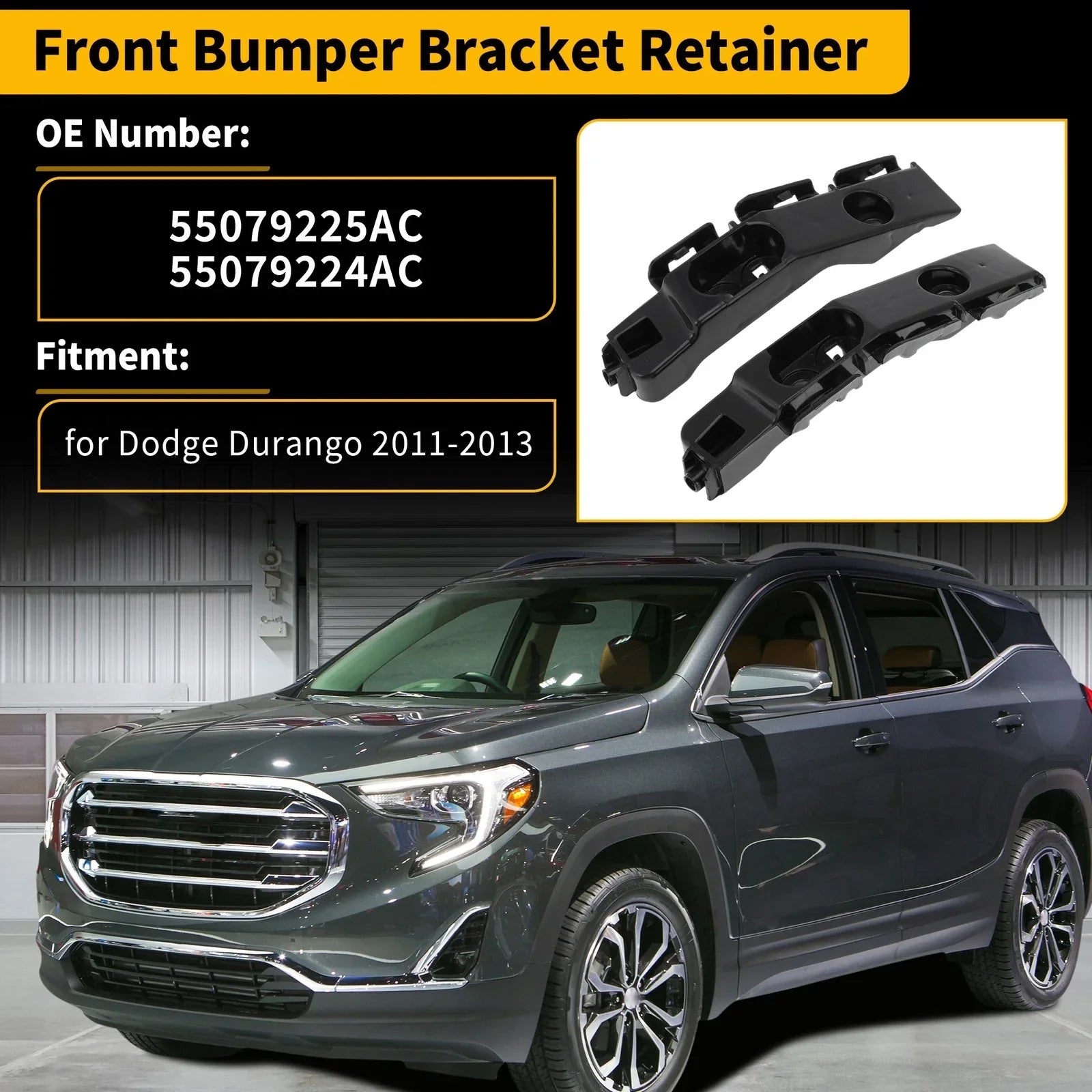 Front Bumper Bracket for Dodge Durango 2011-2013 (2 x Brackets)