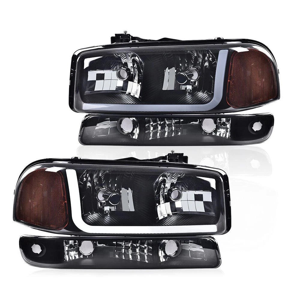 LED DRL Headlights Bumper Lamps for GMC Sierra/Yukon (1999–2007)
