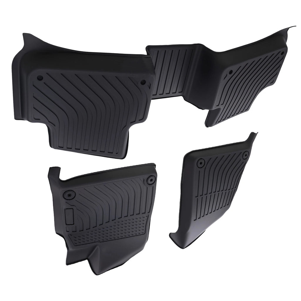 Set of 4 All Weather Floor Mats for Audi Q8/SQ8 (2019–2025) Rubber Black