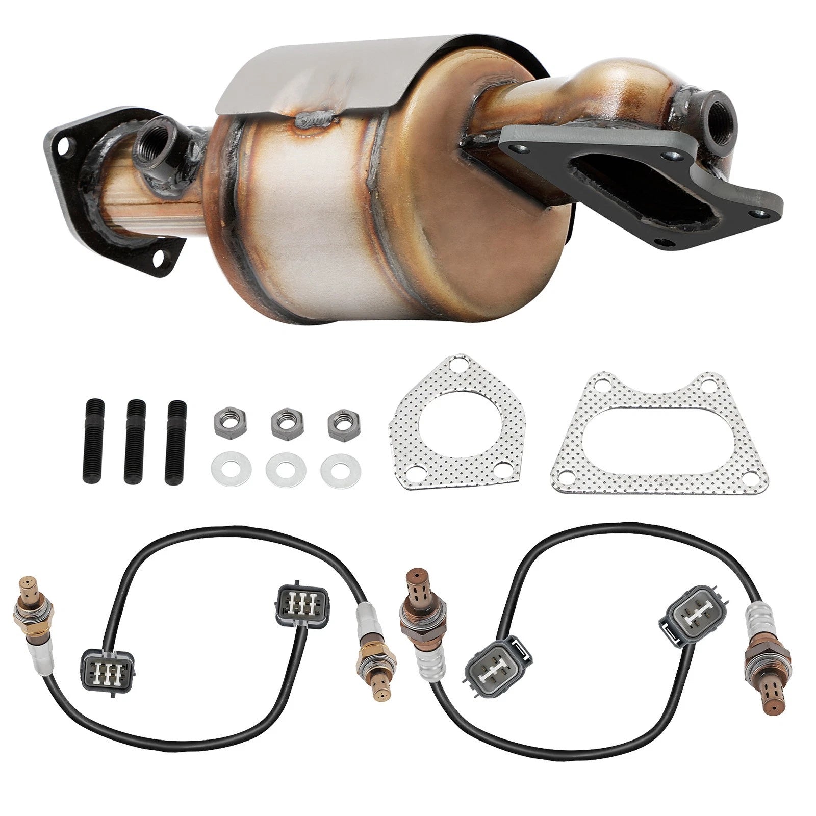 Catalytic Converter Set with O2 Sensor for Honda Pilot (2005–2008)