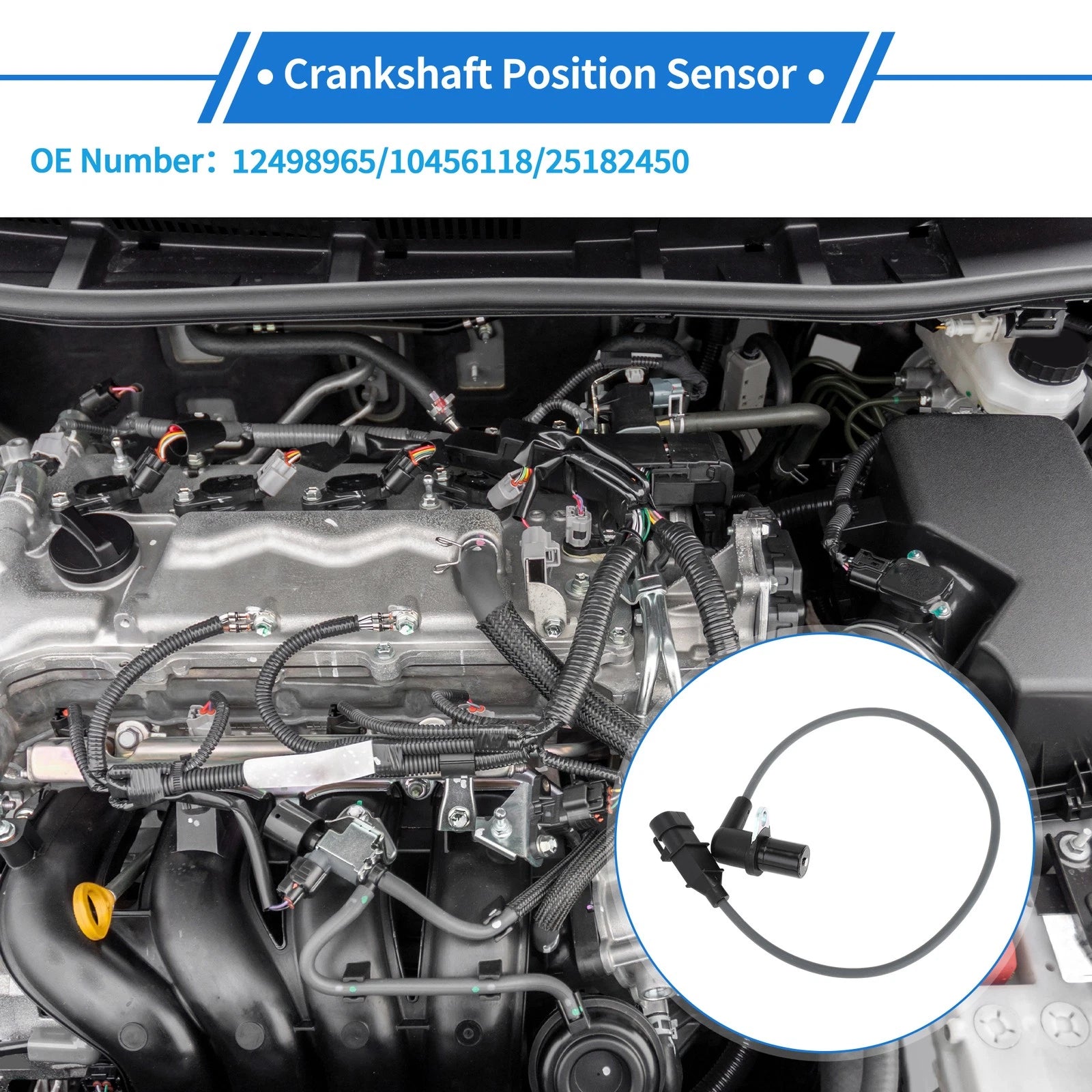 Crankshaft Position Sensor for Chevrolet Kalos 1.4 16V (2005–2008) No. 12498965