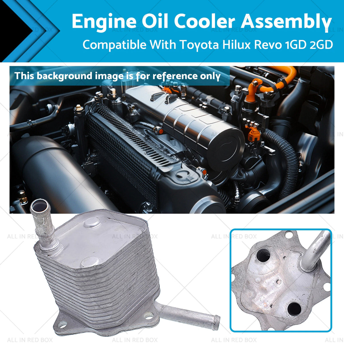 Engine Oil Cooler Assembly for Toyota Hilux Revo (2015–2023) 15071-0E010