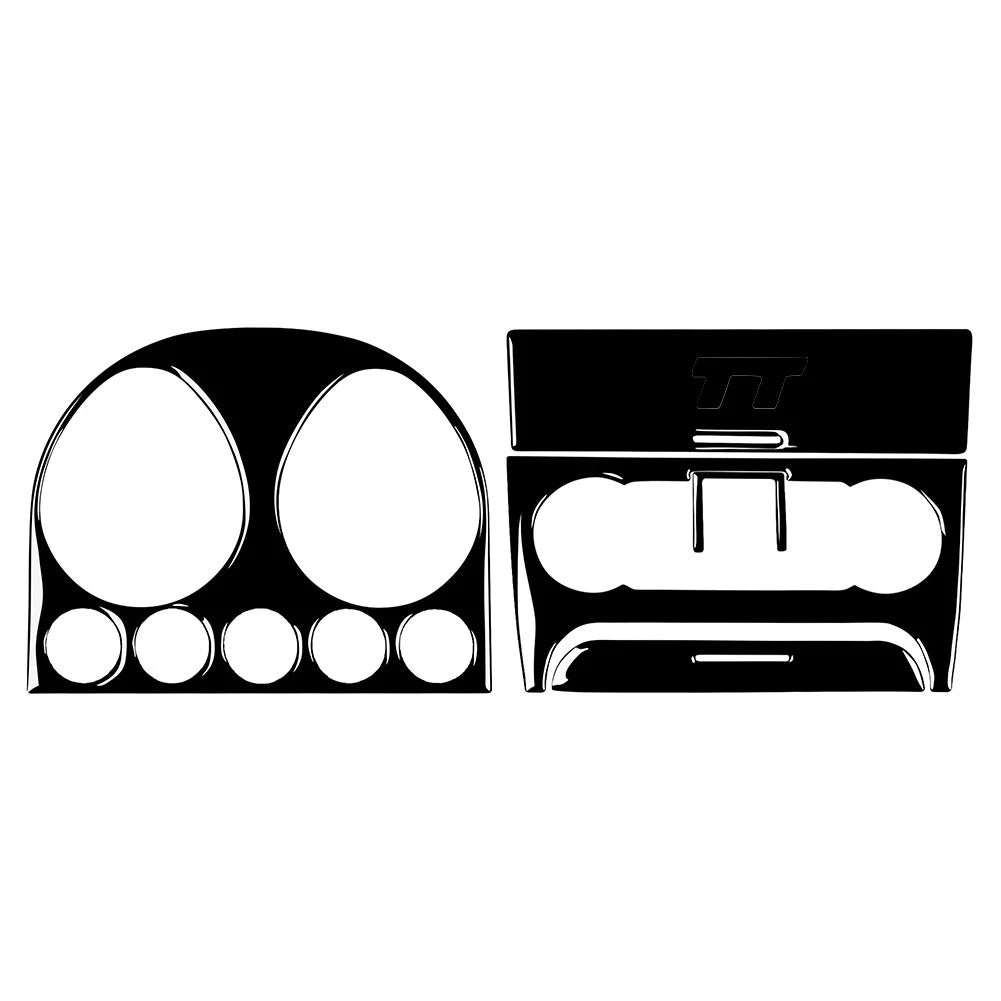 6pcs Center Console Panel Cover Trim Kit for Audi TT 8N (2001–2006)