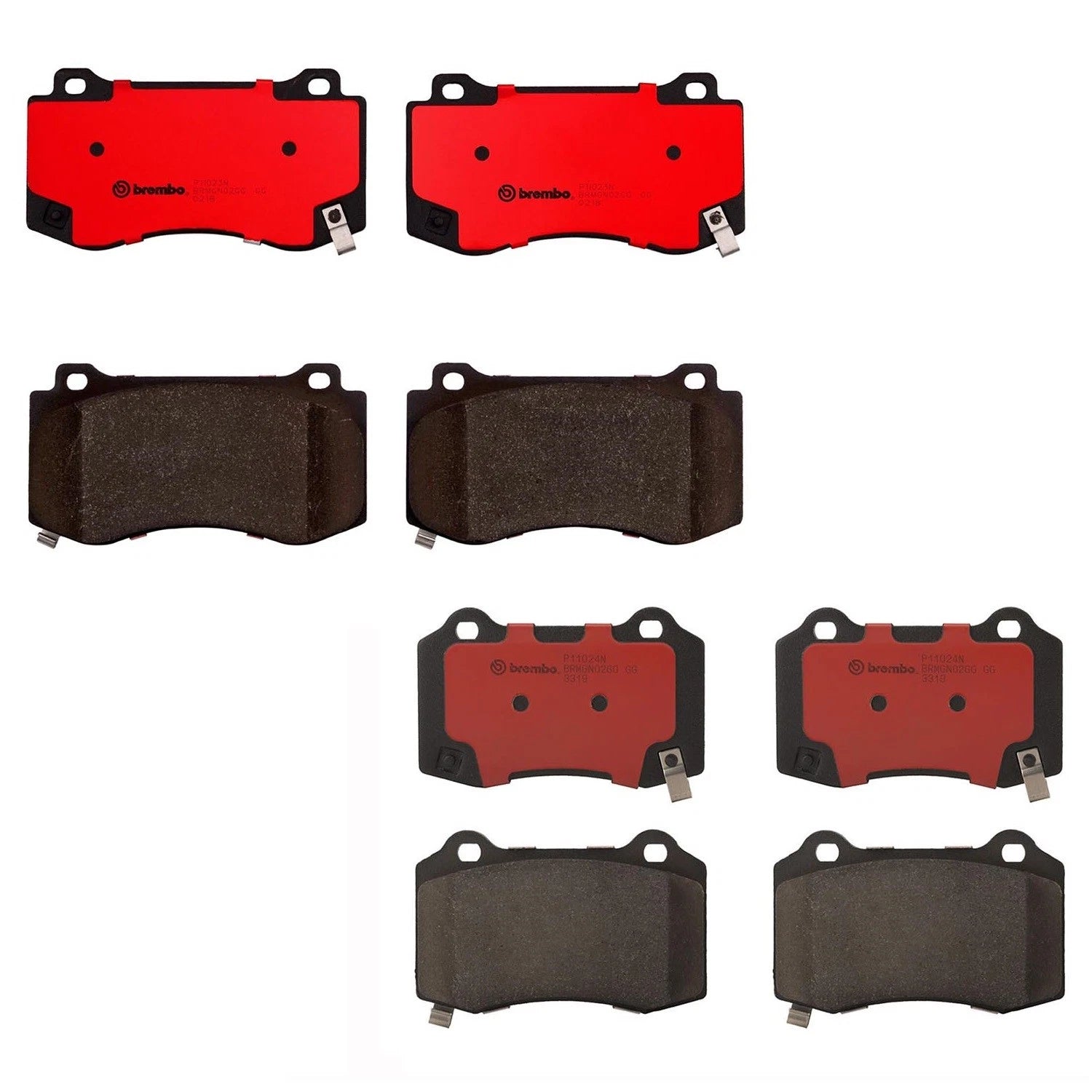 Brembo Ceramic Brake Pads Kit for Dodge Charger, Magnum, Jeep Grand Cherokee (2005–2010)