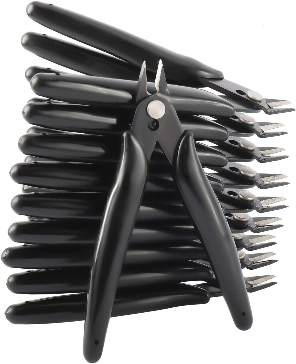 Set of 10 Flush Wire Cable Cutters Diagonal Cutting Pliers