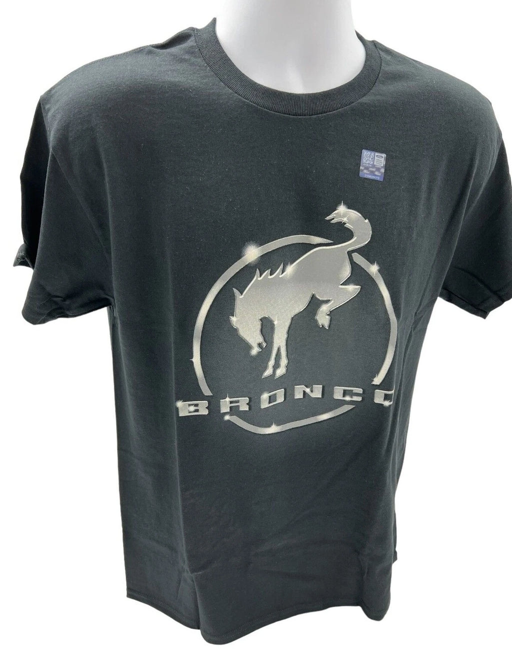 Ghost Logo Black T-Shirt for Ford Bronco (2021–2026)