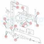 Lower Unit Seal Kit for Johnson Evinrude 40-70 Hp 0396349 5000309 18-2660