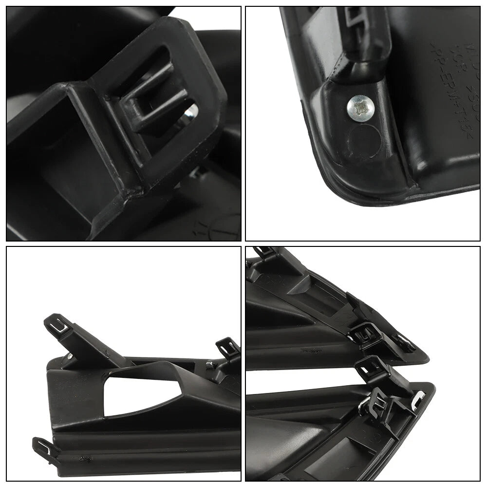 Set of 2 Black Fog Light Bezels for Infiniti Q50 (2018–2020)