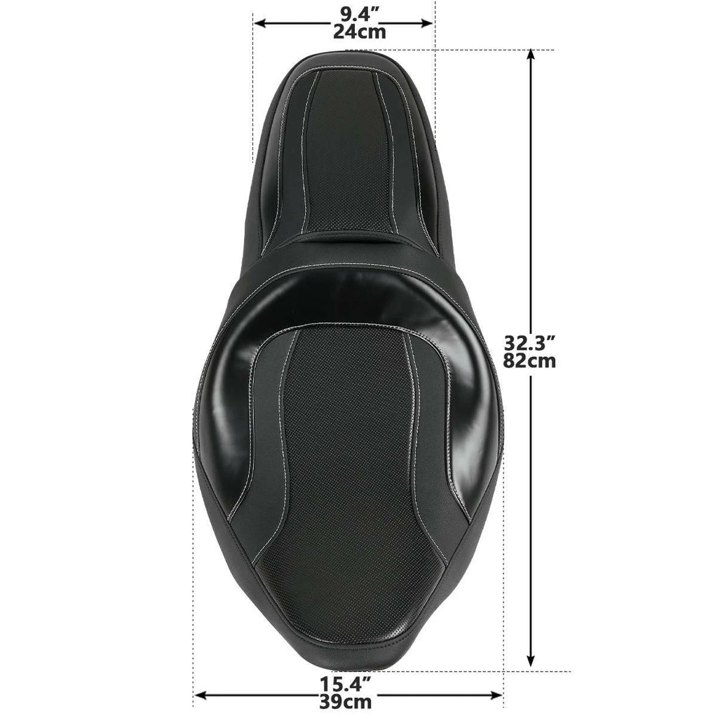 Passenger Seat for Harley Touring Electra Road Glide (2009–2023) Black