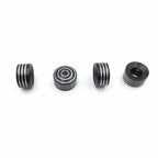Set of 4 Black Bolt Toppers Caps for Harley Sportster XL/XR (1986–2013)