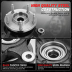 Front Driver Side Knuckle & Wheel Hub Bearing for Ford Escape 2001–2012