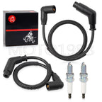 Spark Plug & Wire Cap Set for Can Am Outlander Renegade Commander Max (15in/24.4in)