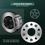 2Pcs 2" Hub Centric Wheel Spacers 5x4.75 12x1.5 for Chevrolet Corvette (1984–2019)