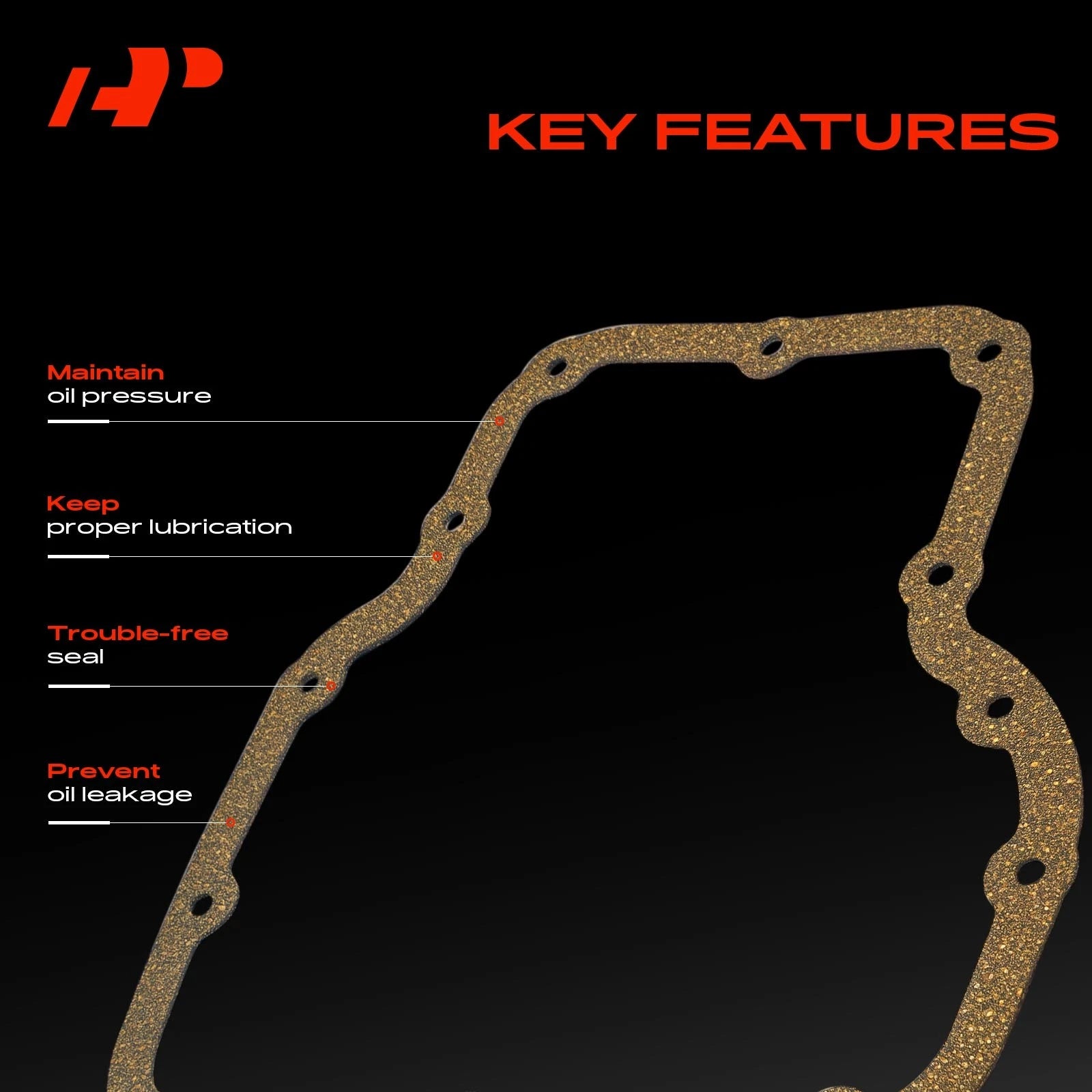 Cork Engine Oil Pan Gasket for Mitsubishi Outlander (2004-2006)
