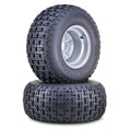Set of 2 WANDA ATV Tire Wheel Assembly 22X10X10 4X110mm PCD Silver 10047,PK