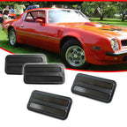 Set of 4 Smoked Side Fender Trim Lamp Covers for Pontiac Firebird